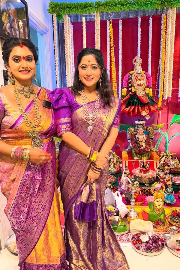 Telugu serial Actress Performed Varalakshmi Vratam Pooja Photos22