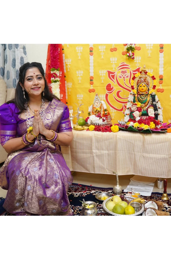 Telugu serial Actress Performed Varalakshmi Vratam Pooja Photos25
