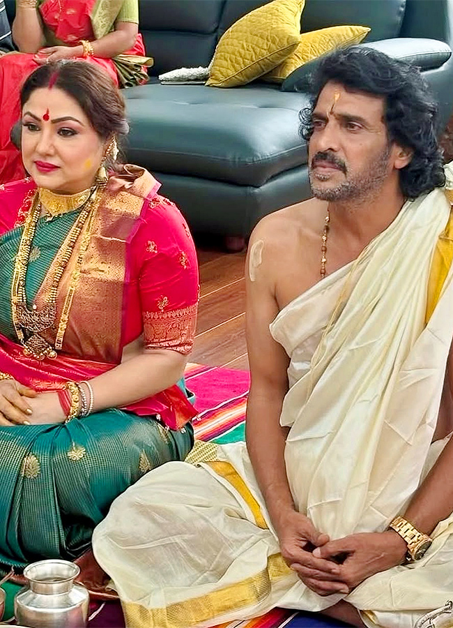Upendra Rao and Rishab Shetty Varalakshmi Vratam pooja Special Photos11