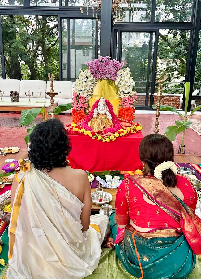 Upendra Rao and Rishab Shetty Varalakshmi Vratam pooja Special Photos15