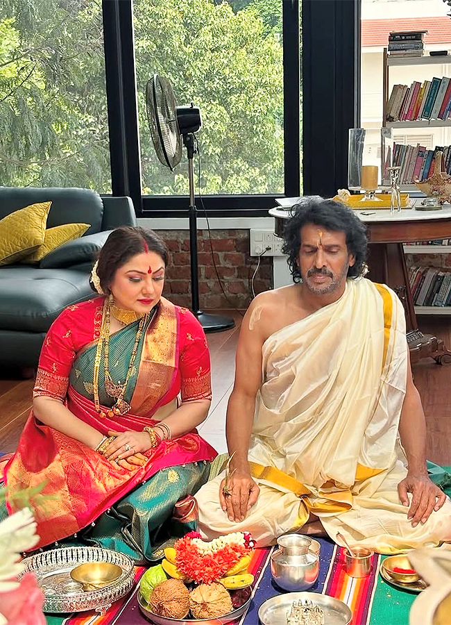 Upendra Rao and Rishab Shetty Varalakshmi Vratam pooja Special Photos3
