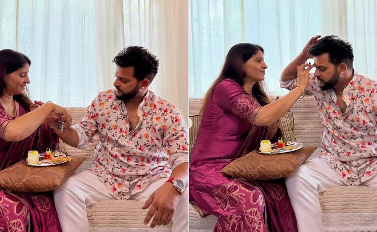 cricketers Tying Rakhi with Their sisters Photos12