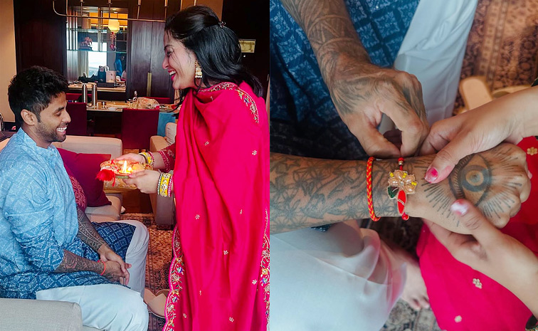 cricketers Tying Rakhi with Their sisters Photos7