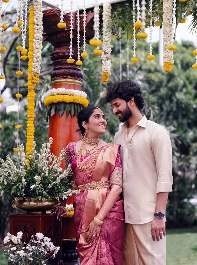 Prem Kumar's Son Kaushik Sundaram Marries Pujitha Photos3