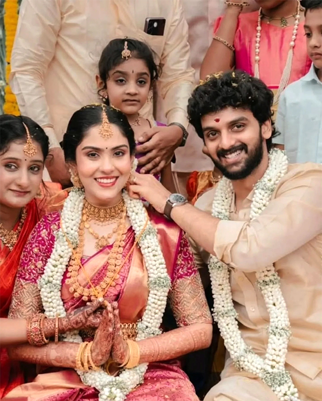 Prem Kumar's Son Kaushik Sundaram Marries Pujitha Photos6