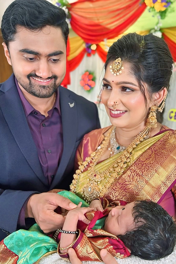 Bigg Boss Fame Gautham Krishna Brother Daughter cradle ceremony Photos3