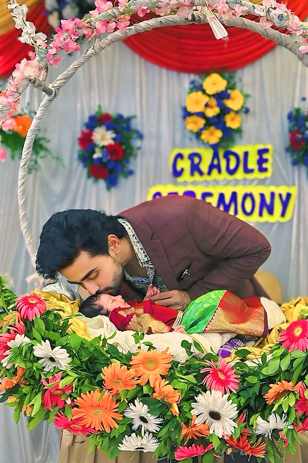 Bigg Boss Fame Gautham Krishna Brother Daughter cradle ceremony Photos6