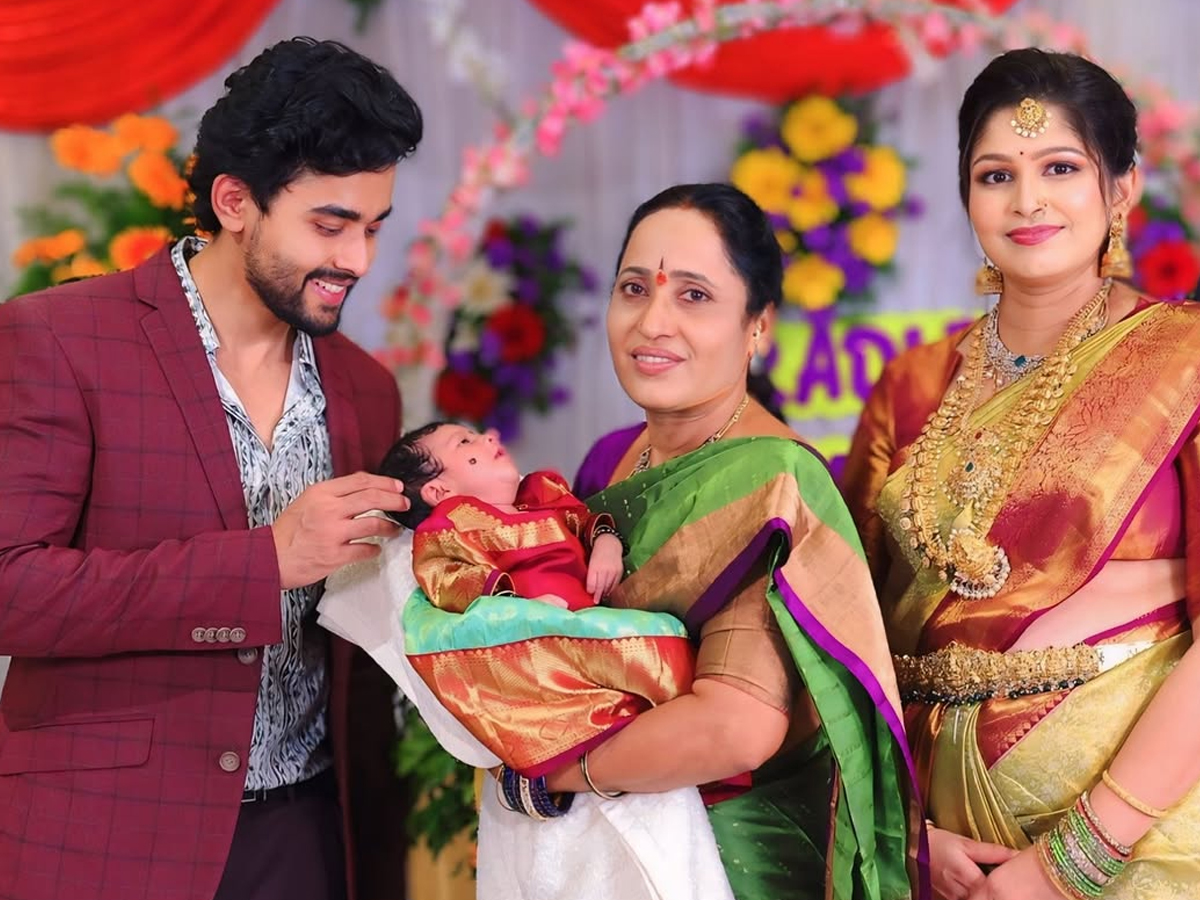 Bigg Boss Fame Gautham Krishna Brother Daughter cradle ceremony Photos9