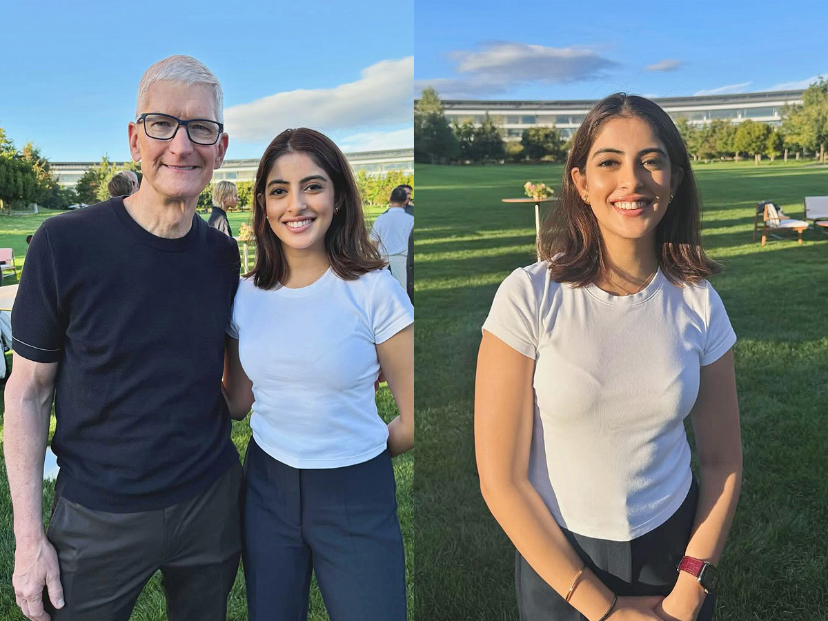 Amitabh Bachchan granddaughter Navya Naveli Nanda meets Apple CEO Tim Cook Photos1