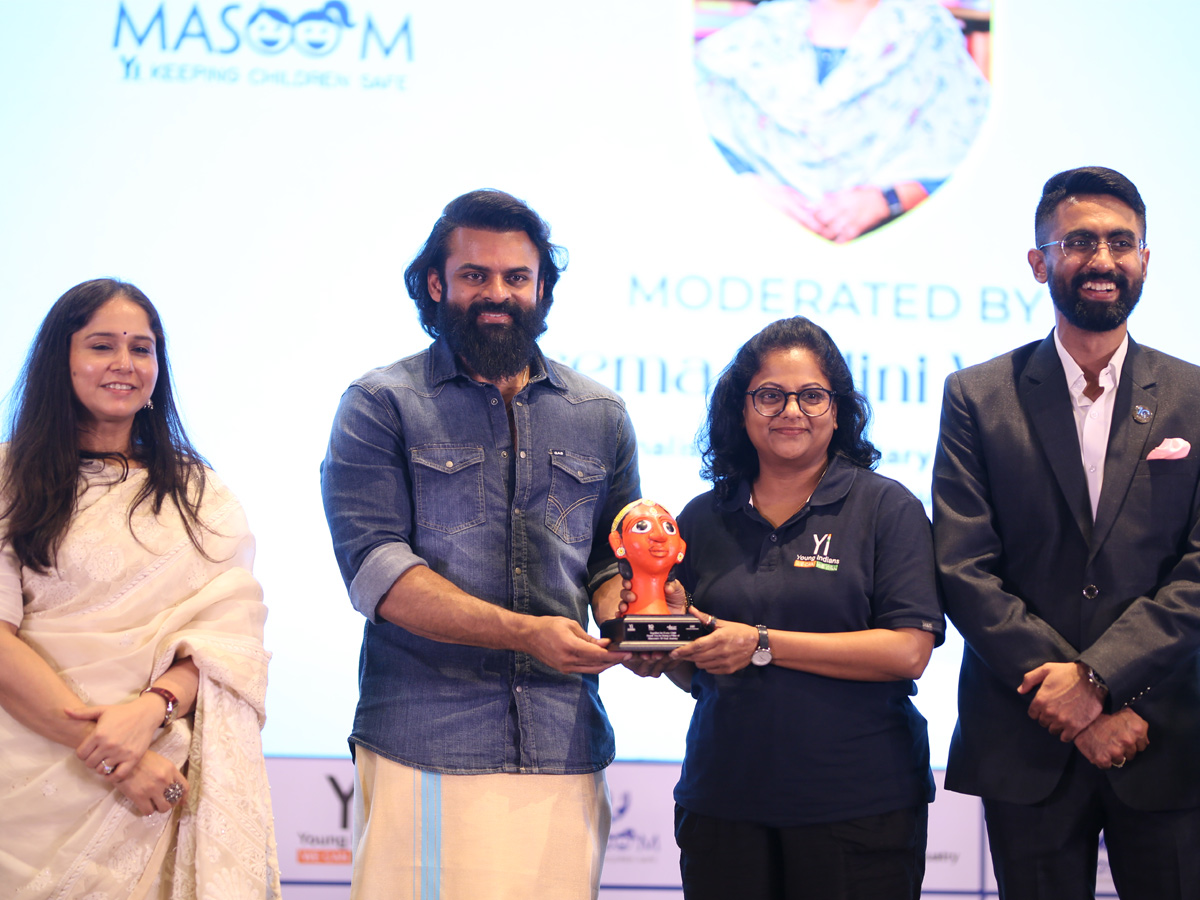 Hero Sai Dharam Tej At Abhayam Masoom Summit 2025 Event Photos1