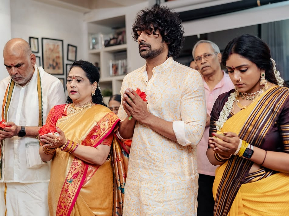 Varun Sandesh couple's Sri Venkateswara Swamy Vratham in new house.. Photos4