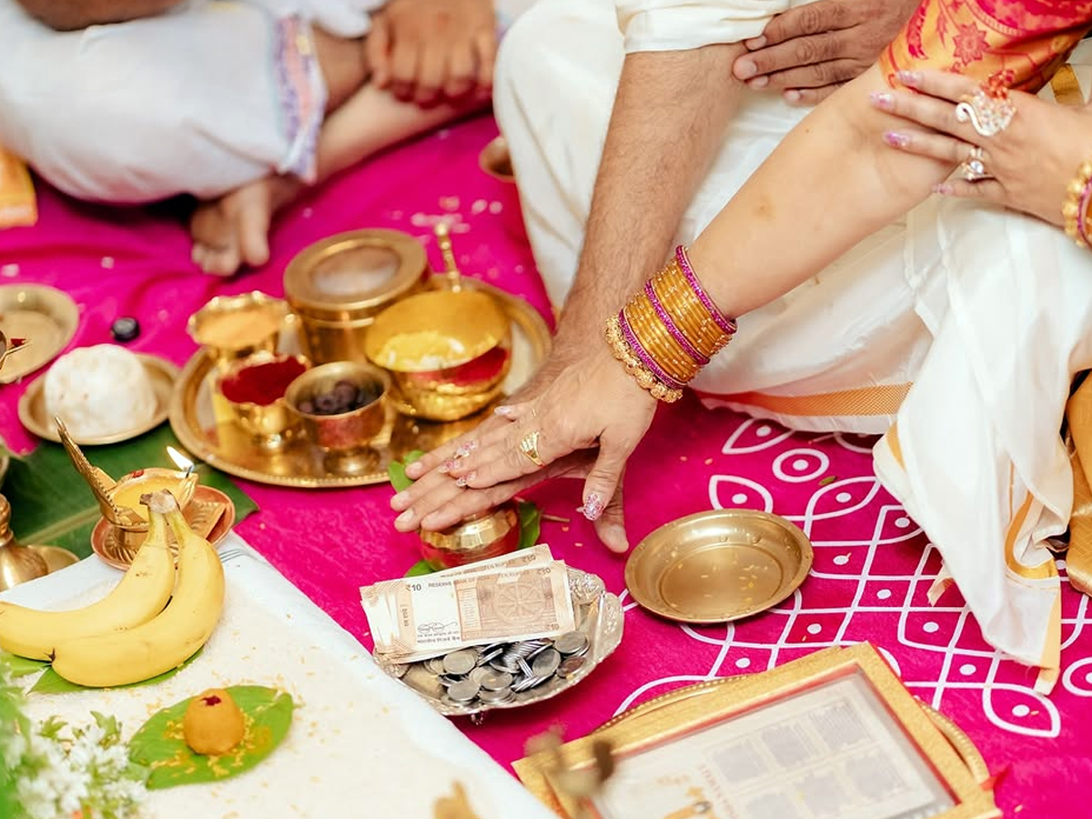 Varun Sandesh couple's Sri Venkateswara Swamy Vratham in new house.. Photos6