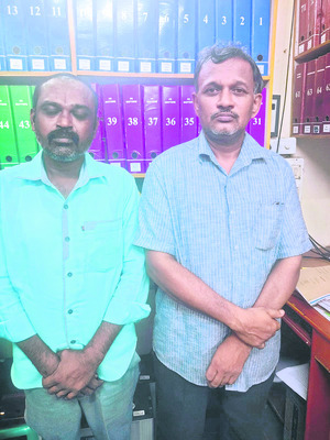 నకిలీ జామీను పత్రాలు సృష్టిస్తున్న ఇద్దరి అరెస్ట్1