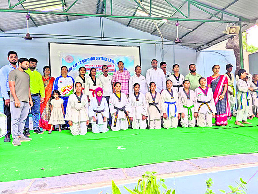 తైక్వాండో జిల్లా జట్టుకు ఎంపిక 1