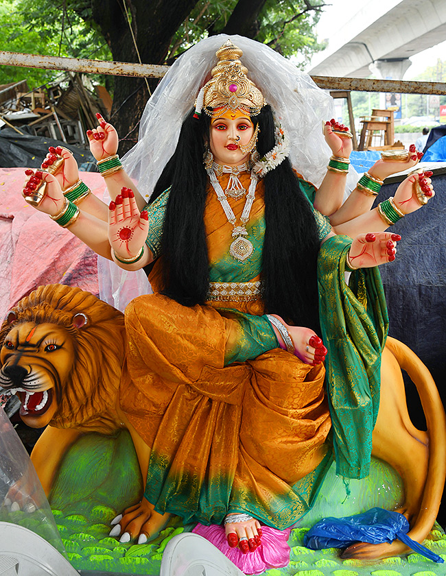 Dasara 2025 : Durga Mata Idol Making in Hyderabad 11