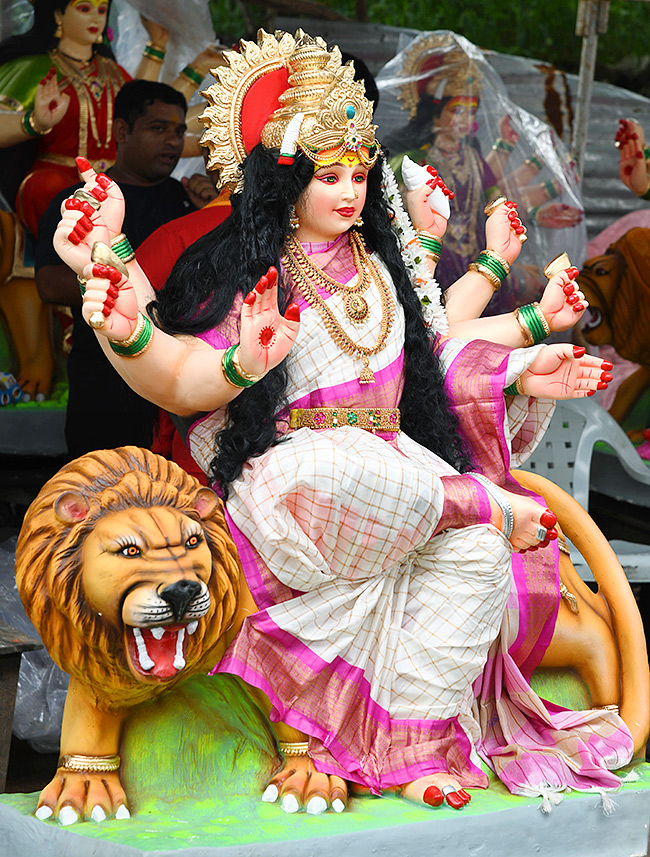 Dasara 2025 : Durga Mata Idol Making in Hyderabad 5