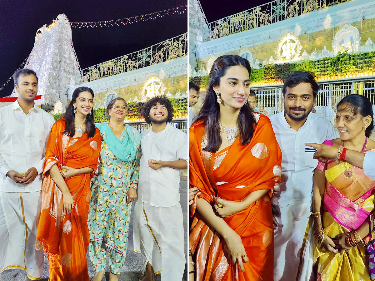 Actress Meenakshi Chaudhary at Tirumala Temple Photos1