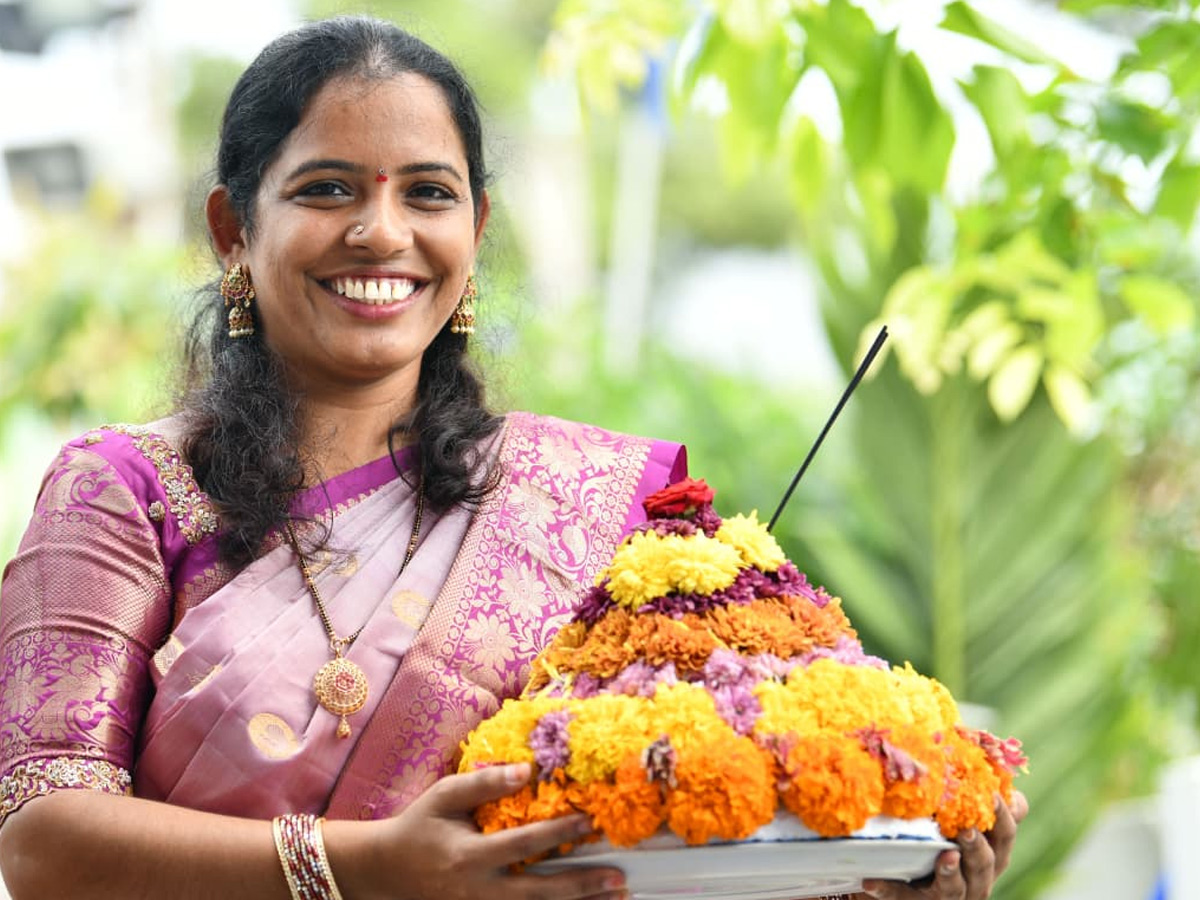 Bathukamma celebrations At school Photos11