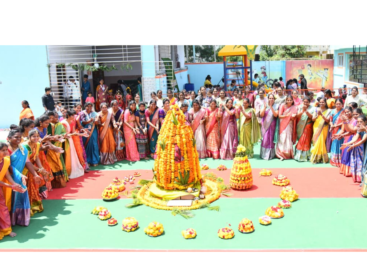 Bathukamma celebrations At school Photos13