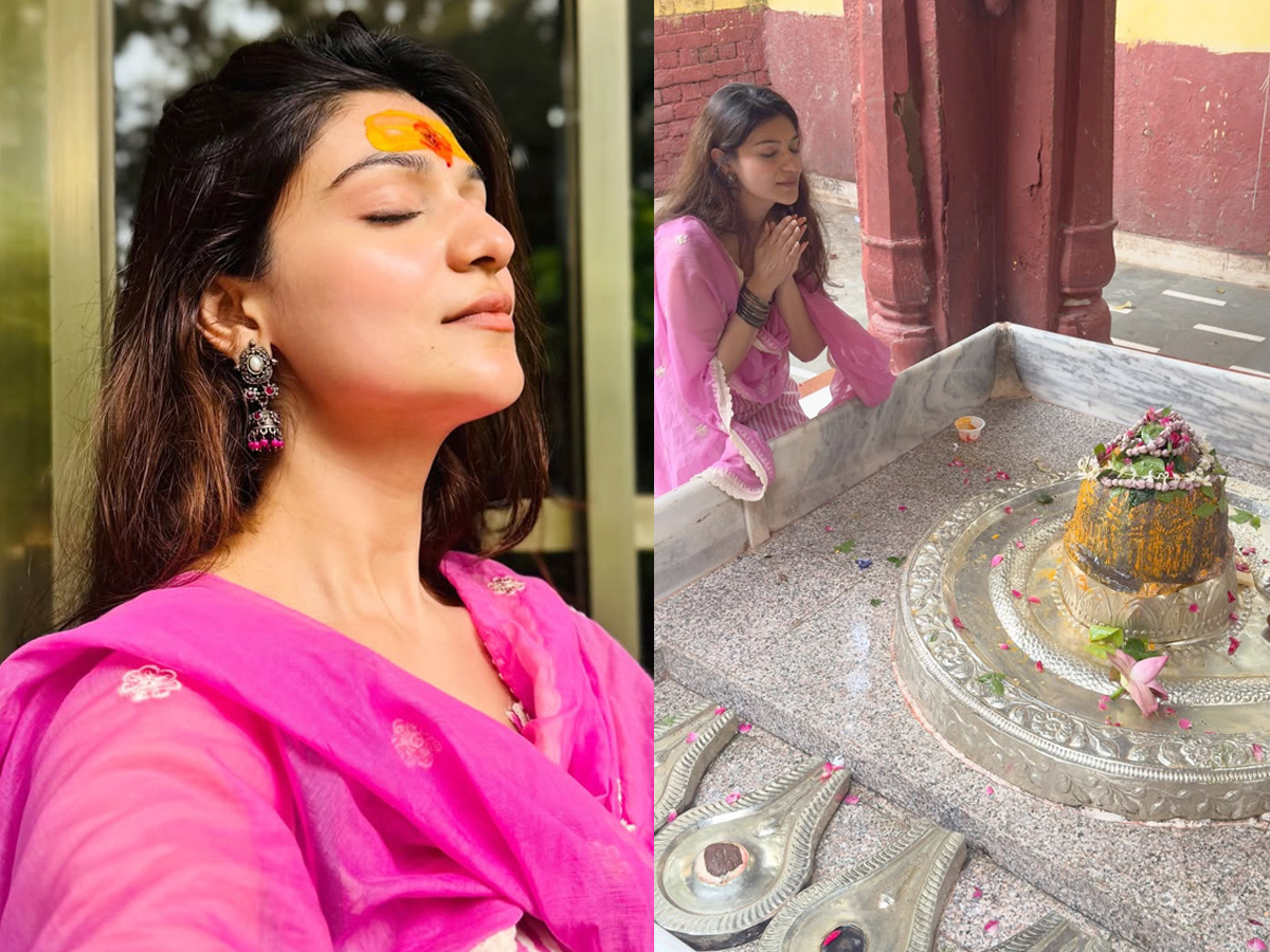 Actress Siya Gautam visited Varanasi Photos1