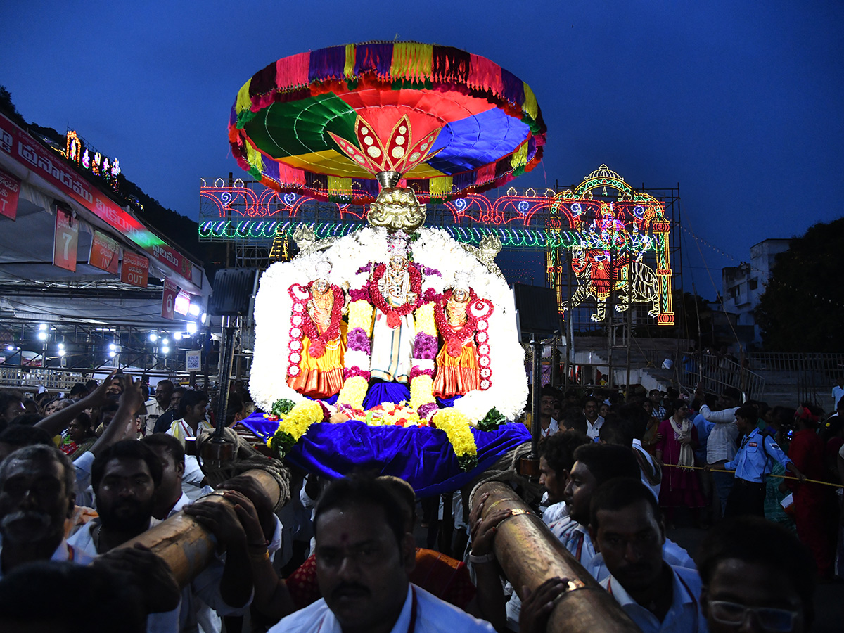 Dussehra 2025 : Devotees Rush at Kanaka Durga Temple Vijayawada10