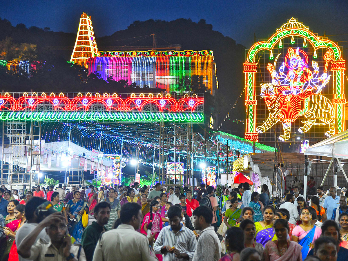 Dussehra 2025 : Devotees Rush at Kanaka Durga Temple Vijayawada32