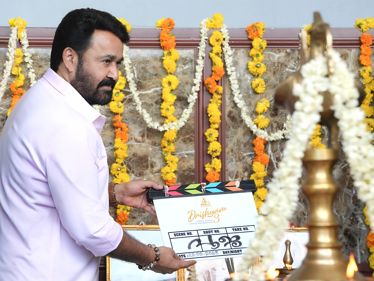 Mohanlal Drishyam 3 Launched Kicks Off Shooting Photos1