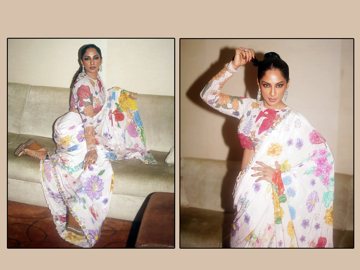 OG actress Shriya Reddy looks dazzling in a saree1