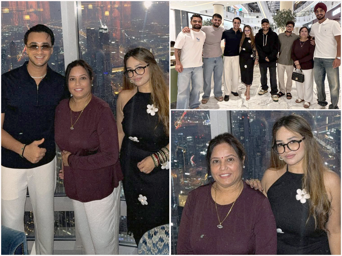 Abhishek Sharma goes on a trip to Burj Khalifa with his family: Photos1