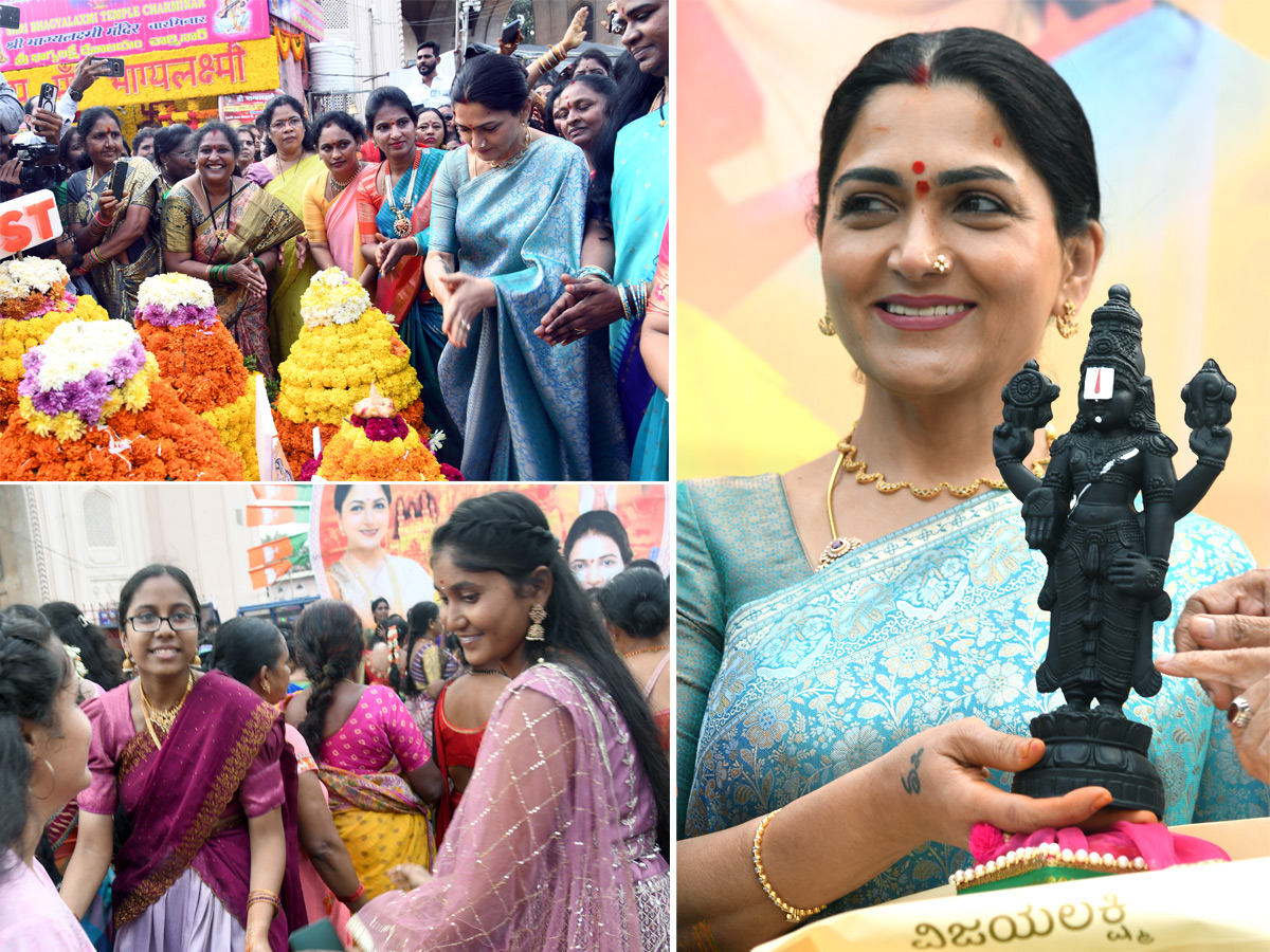 Actress Kushboo Bathukamma Celebrations At Charminar Photos1
