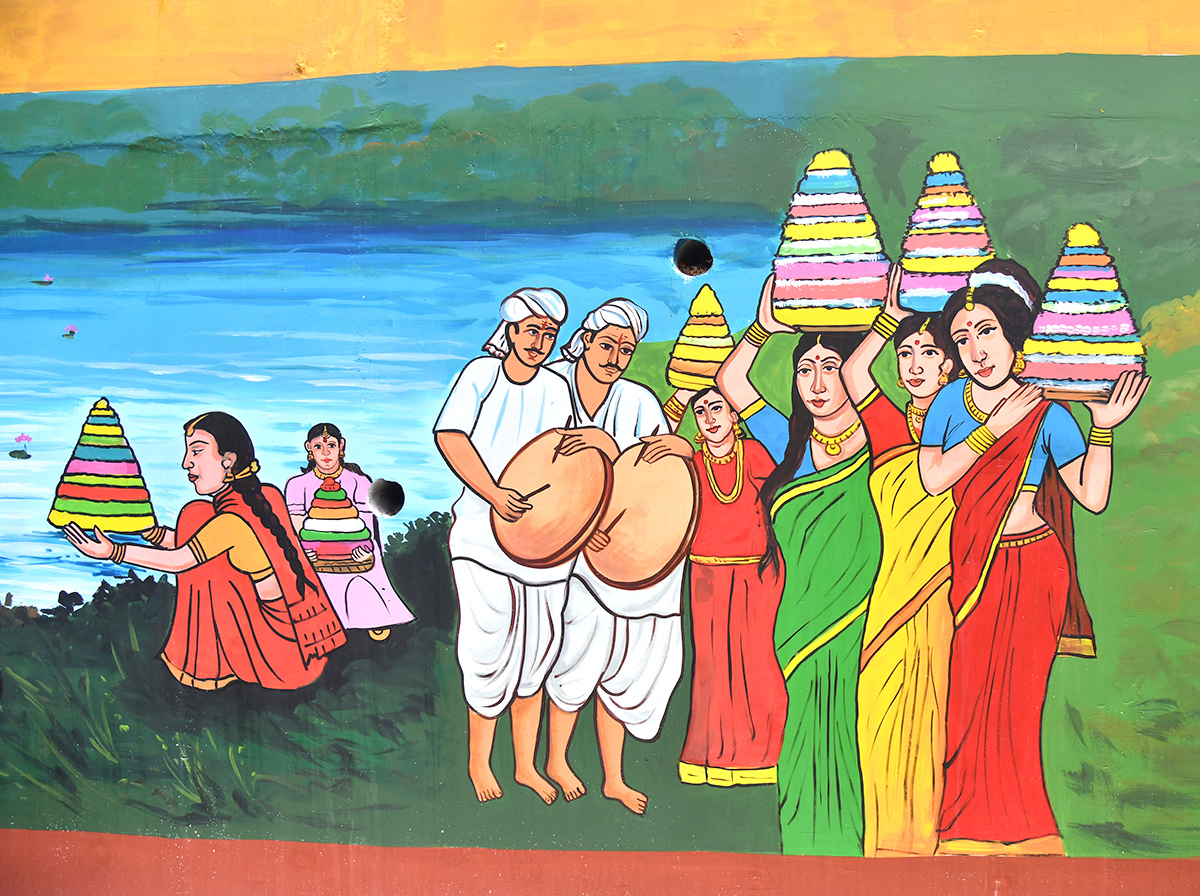Bathukamma Kunta in Hyderabad Ready for Grand Festivities Photos14