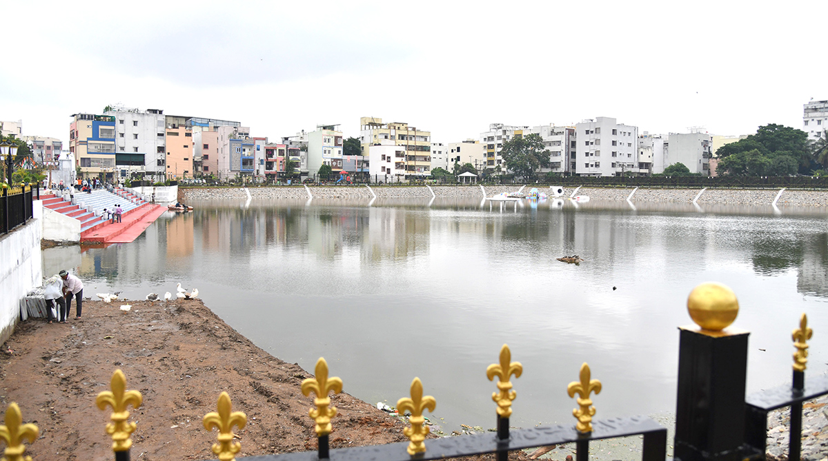 Bathukamma Kunta in Hyderabad Ready for Grand Festivities Photos9