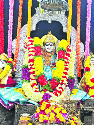 భద్రకాళికి సింహవాహన, గజవాహన సేవలు2