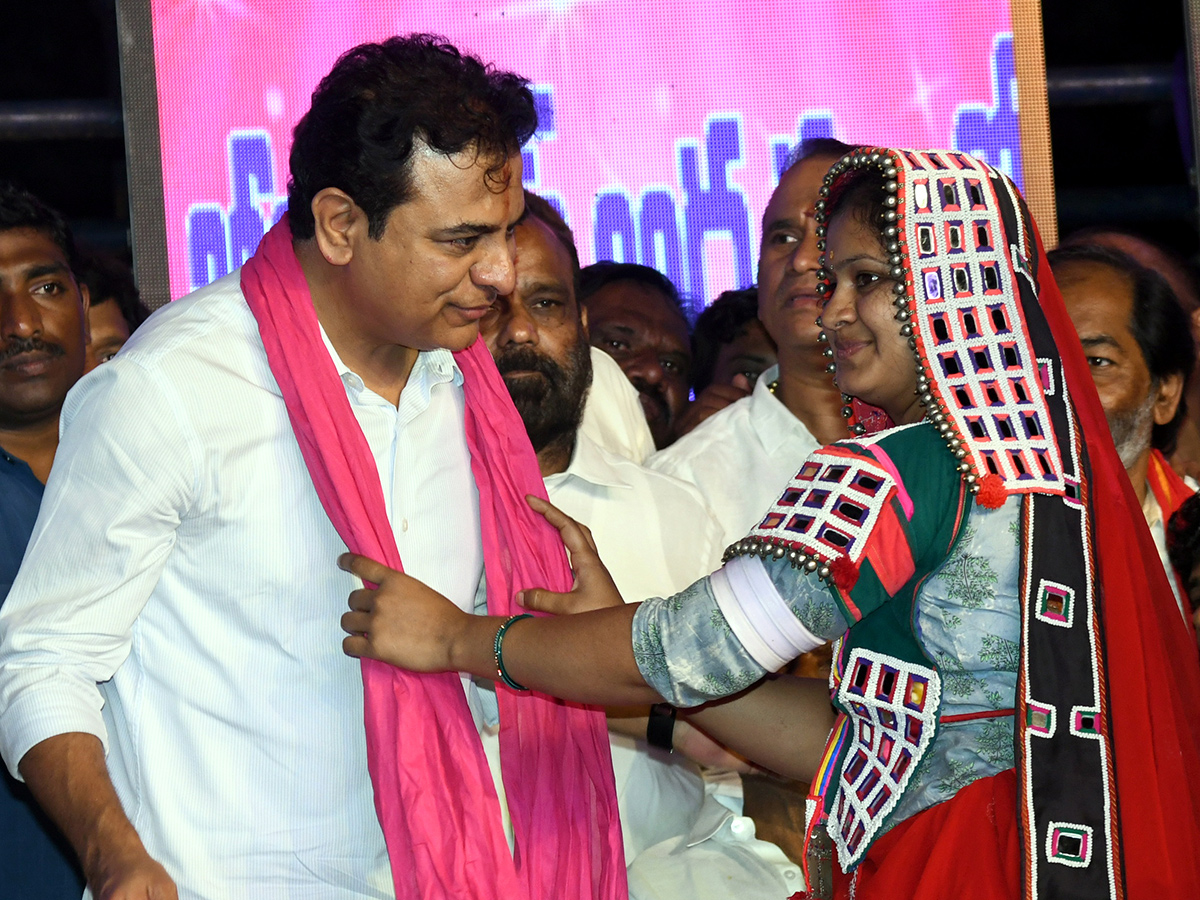 BRS Party Bathukamma Celebrations At Peoples Plaza Ground12