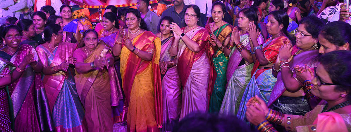 BRS Party Bathukamma Celebrations At Peoples Plaza Ground21