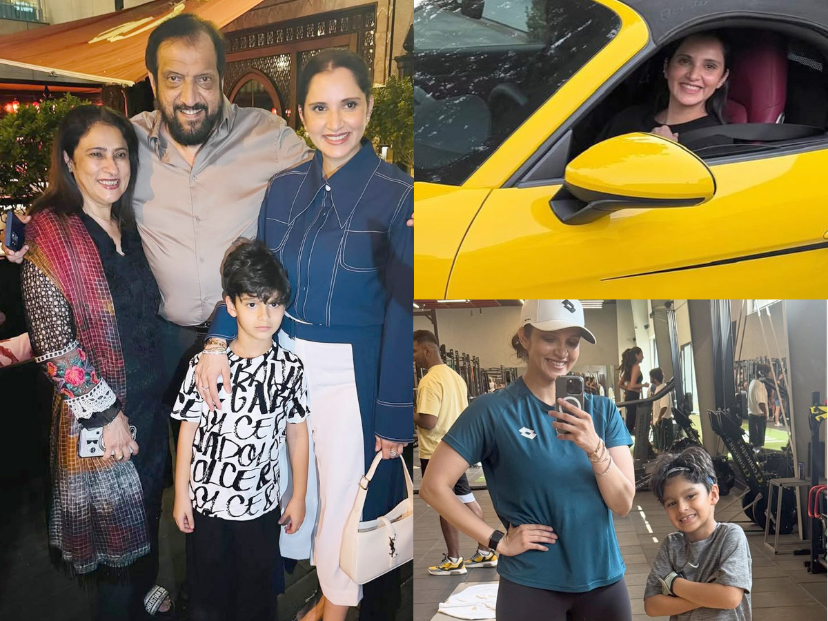 Sania Mirza Family Latest Pics Goes Viral, Porsche Steals Spotlight: Photos1