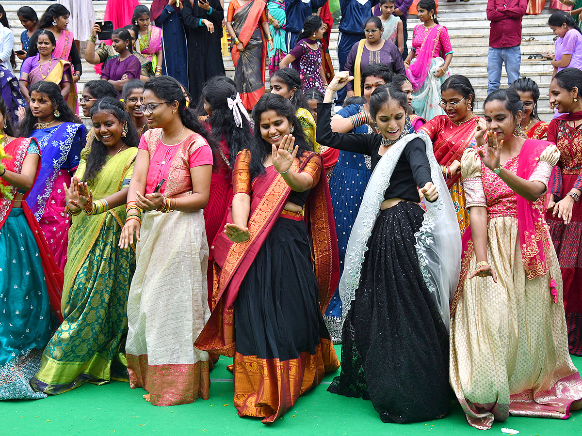 Bathukamma Celebrations at Koti Womens College Photos4