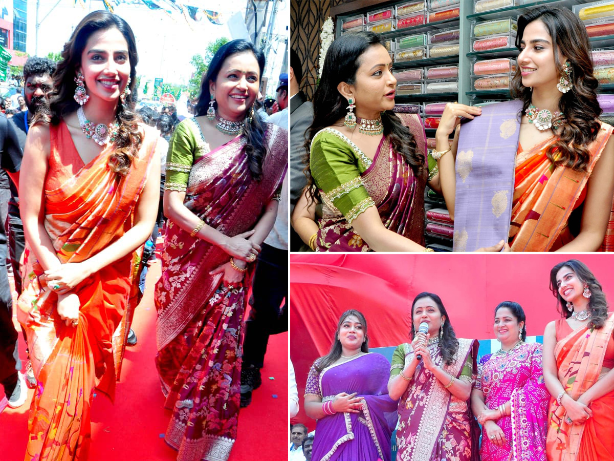Heroine Meenakshi Chaudhary and anchor Suma in Nellore1