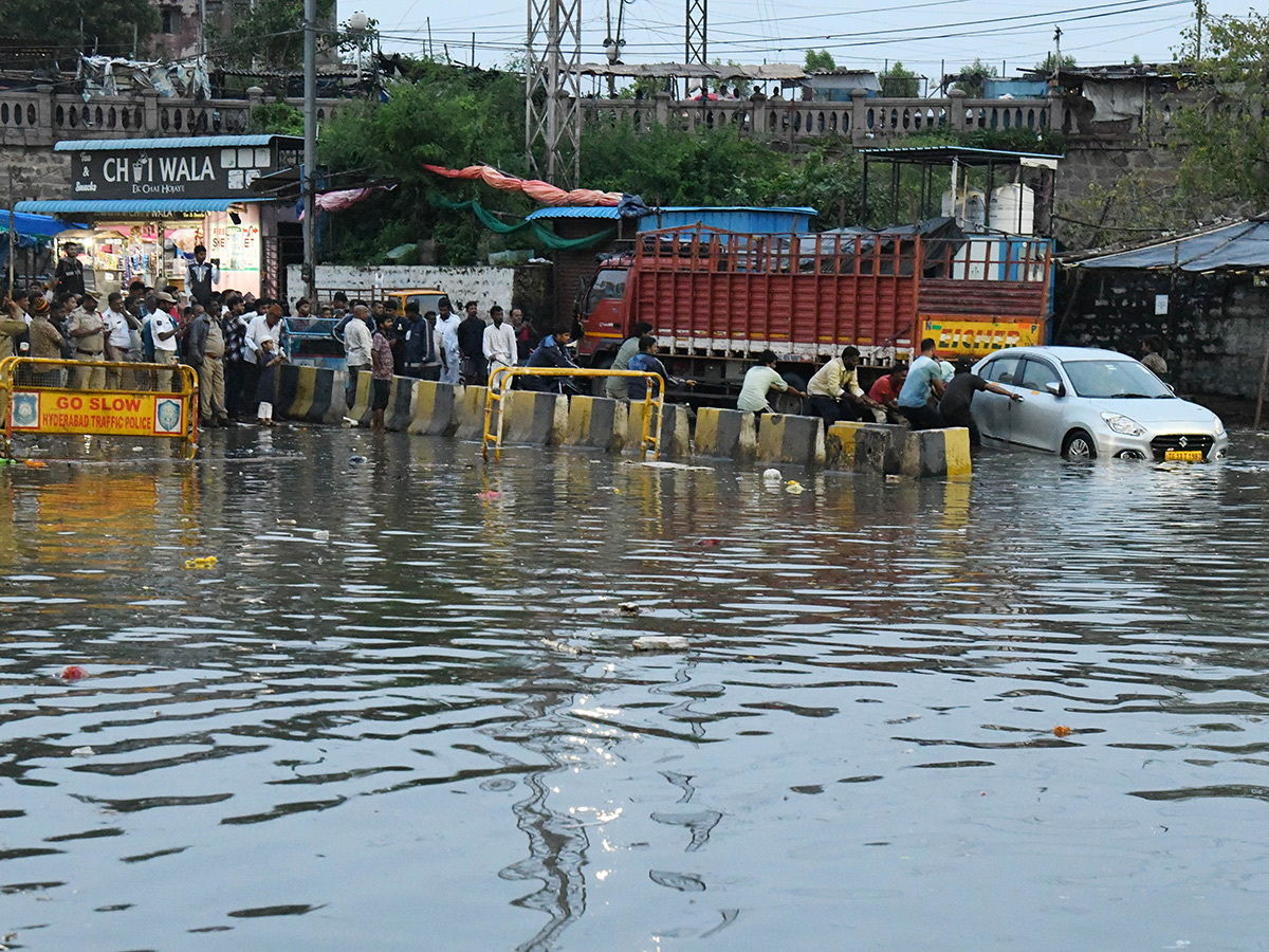 Heavy Flood Water Flows At Musi River In Hyderabad15