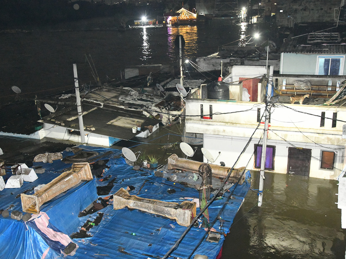 Heavy Flood Water Flows At Musi River In Hyderabad17