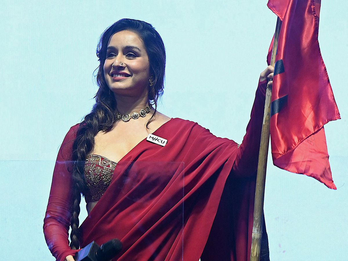 Shraddha Kapoor during the trailer launch of their film Thamma7