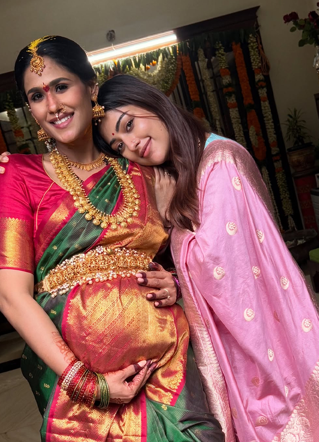 Tollywood actress at Seemantham ceremony (Photos)11