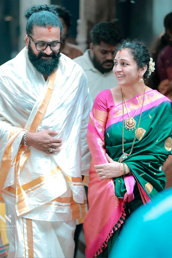 Rishab Shetty And wife visit Kollur Mookambika Temple Photos4