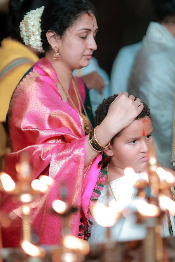 Rishab Shetty And wife visit Kollur Mookambika Temple Photos5