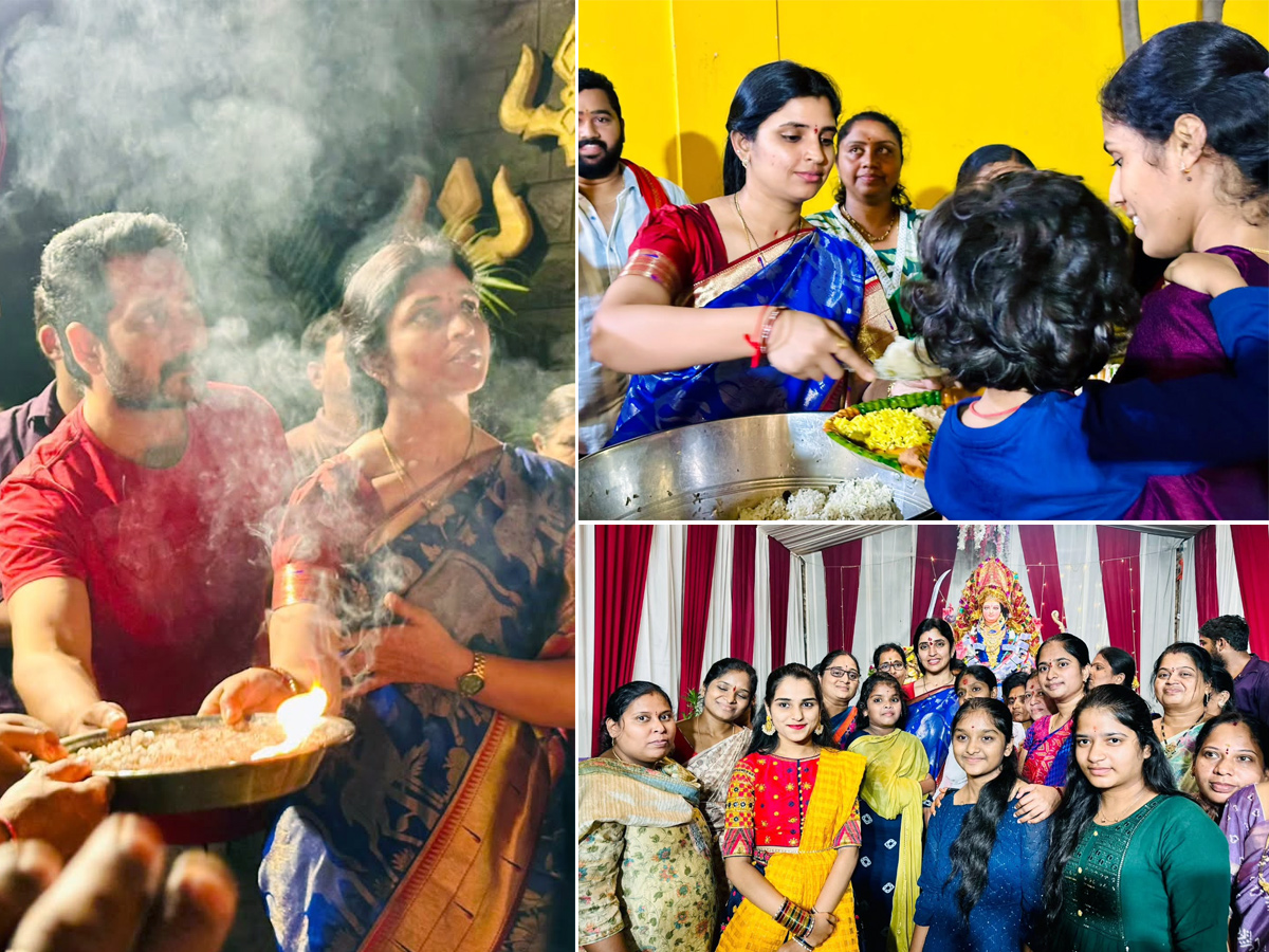 YSRCP Leader Shyamala Dussehra Pooja in Hyderabad1