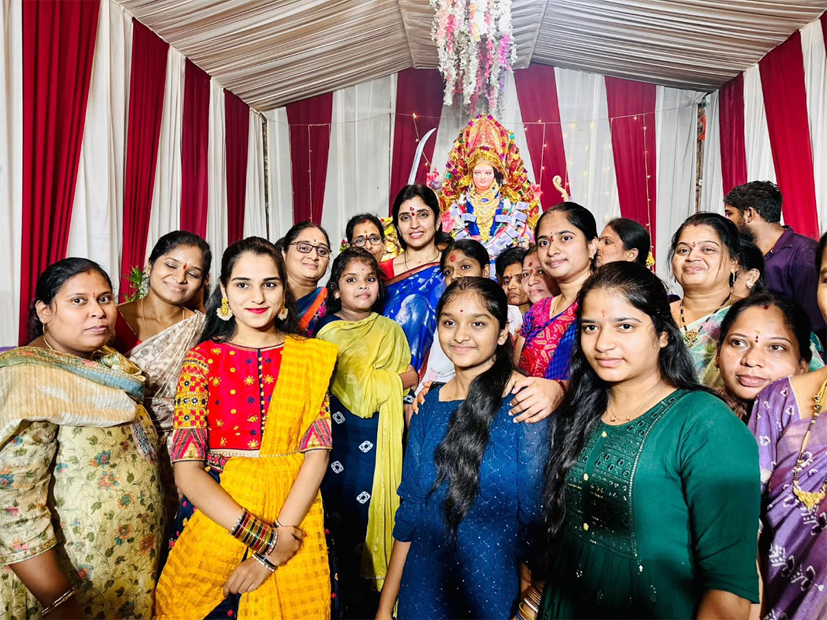 YSRCP Leader Shyamala Dussehra Pooja in Hyderabad10