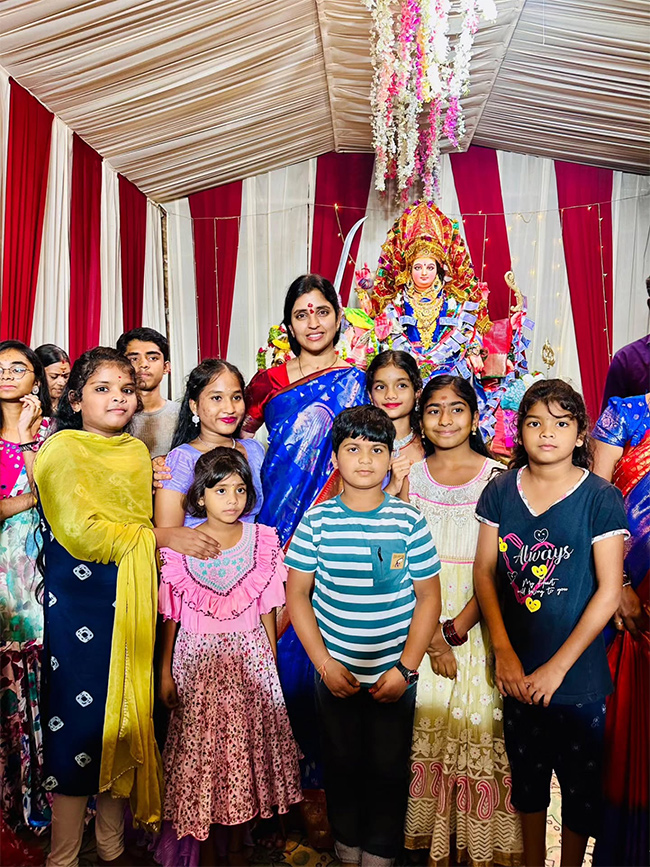 YSRCP Leader Shyamala Dussehra Pooja in Hyderabad11