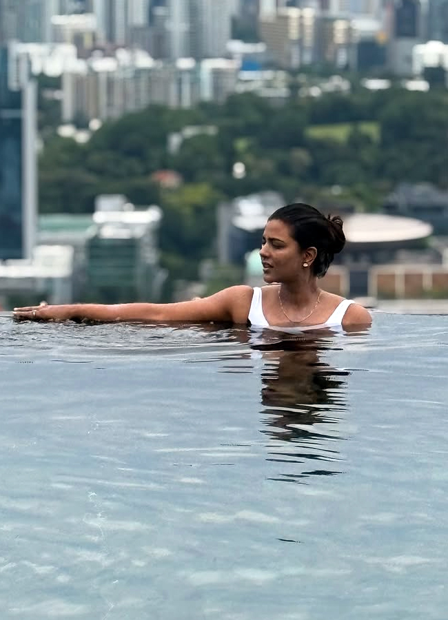 Sankranti movie lead actress is chilling in Singapore photos10