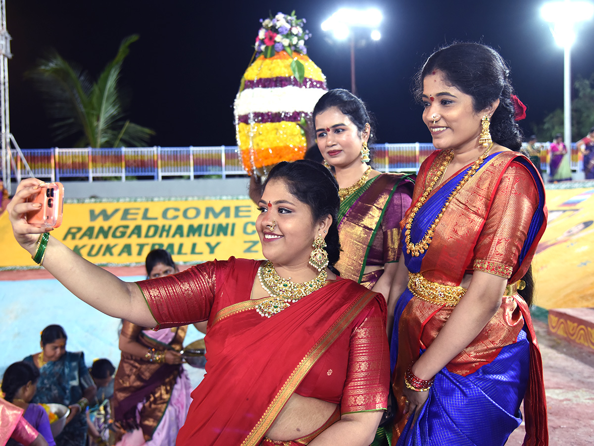 Grand Bathukamma Celebrations at Kukatpally Photos2