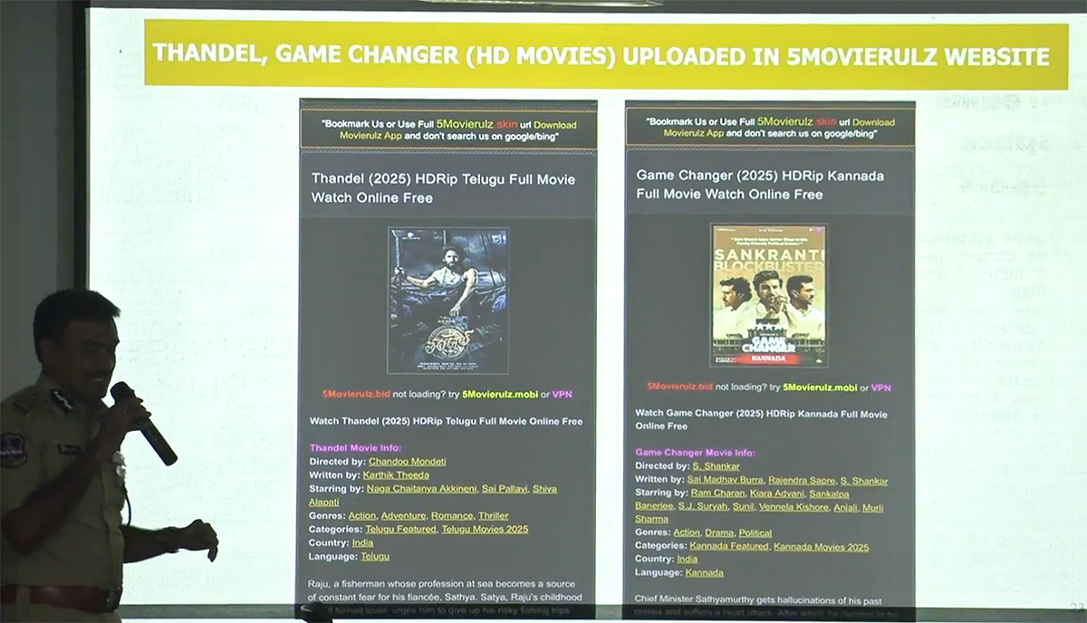 Hyderabad cybercrime cops bust India's biggest film piracy racket8